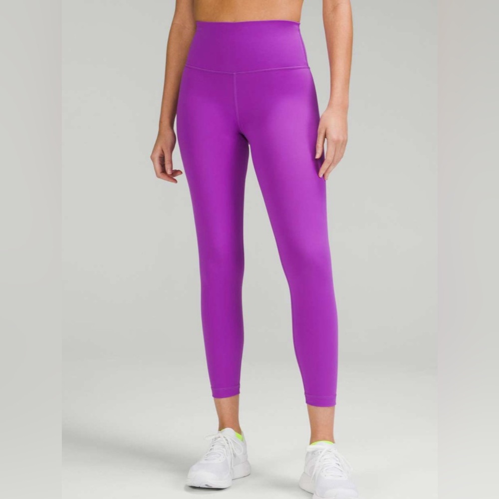 Lululemon Wunder Train High Rise Tight Moonlit Magenta Women’s Leggings Size 14